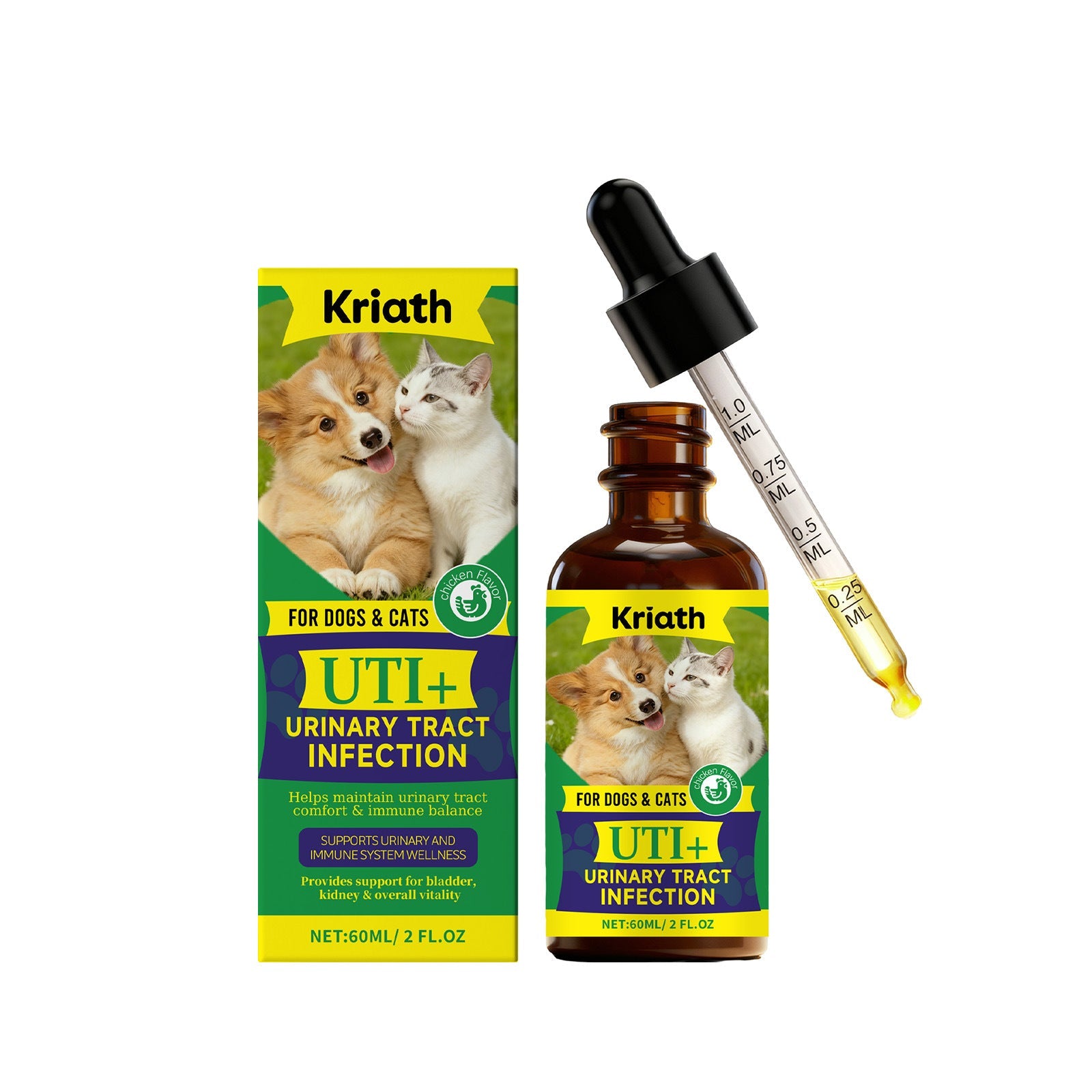 KFX-0454077 Urinary Health Support Drops for Cats and Dogs
