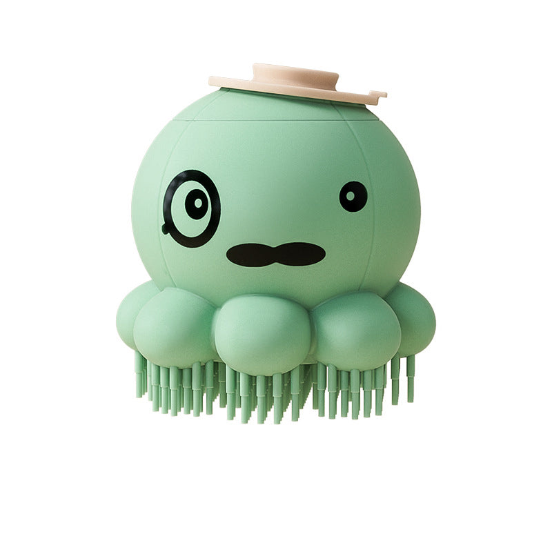 KFX-0455869 Silicone Pet Bath Brush with Body Wash for Dogs and Cats - Massage Comb Tool