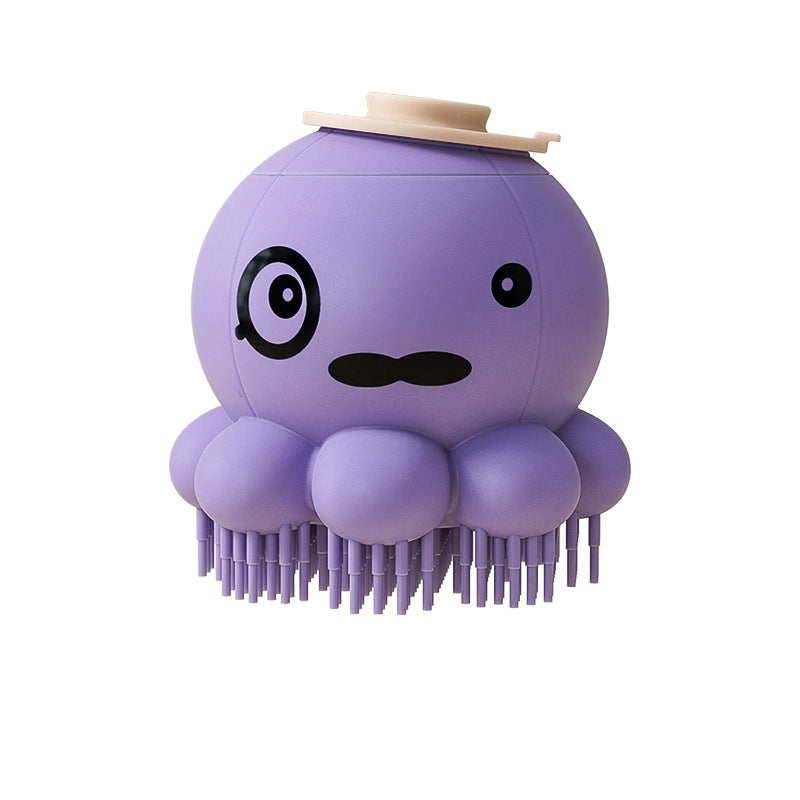 KFX-0455869 Silicone Pet Bath Brush with Body Wash for Dogs and Cats - Massage Comb Tool