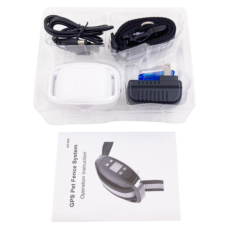 KFX-0458813 Wireless Bark Stopper with GPS Tracking and Adjustable Nylon Strap