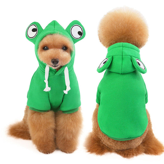 KFX-0459069 Fleece Dog Sweater in Green, Pink, Purple, Yellow - Sizes S to XXL