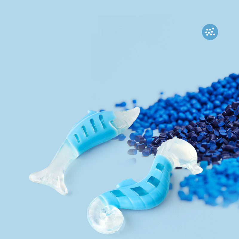 KFX-0461245 Seahorse & Tuna PU Nylon Chew Toys for Puppies - Fun Combination Set