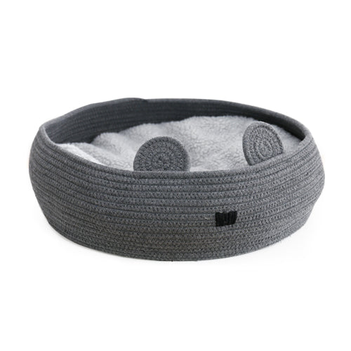 KFX-0463805 Universal Removable Mat Pet Nest for Cats and Small Animals – Soft Polyester in Milky White or Dark Gray