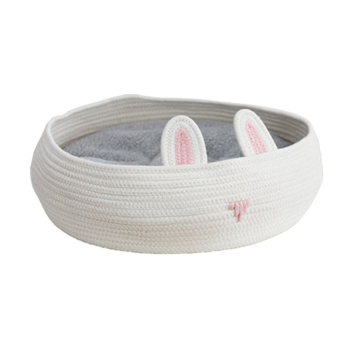 KFX-0463805 Universal Removable Mat Pet Nest for Cats and Small Animals – Soft Polyester in Milky White or Dark Gray
