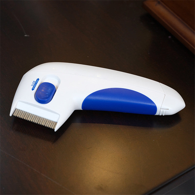 KFX-0465341 Micro-Electric Flea and Lice Remover for Cats and Dogs - Safe and Effective Pet Comb