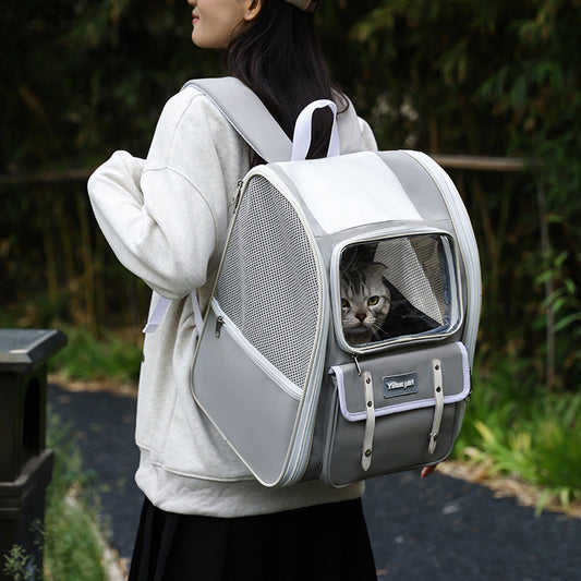 KFX-0465981 Universal Portable Pet Bag - Breathable, Soft Oxford Material for Cats and Dogs, Holds Up to 7.5kg