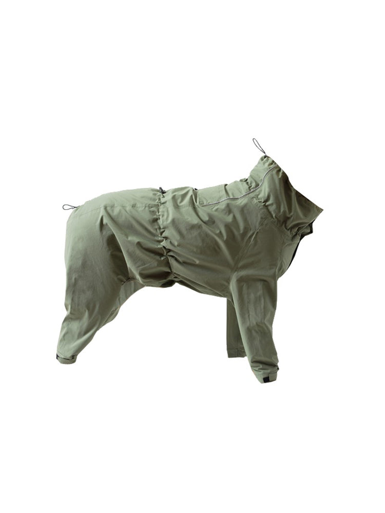 KFX-0473661 Waterproof and Windproof Leisure Suit in Off-White Moss Green