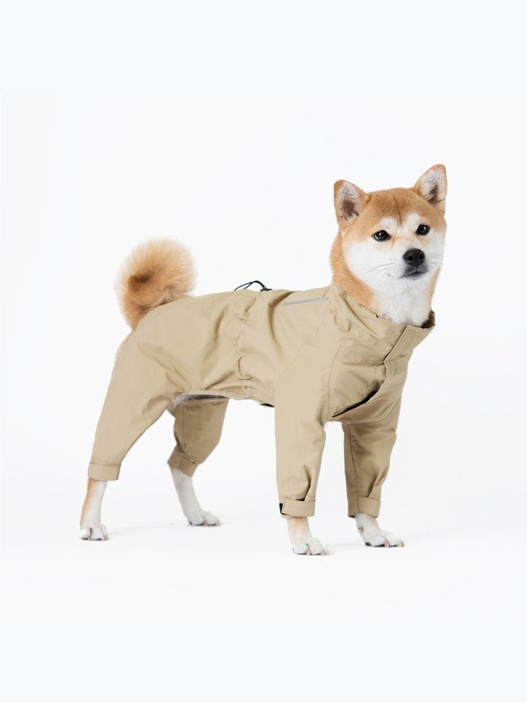 KFX-0473661 Waterproof and Windproof Leisure Suit in Off-White Moss Green