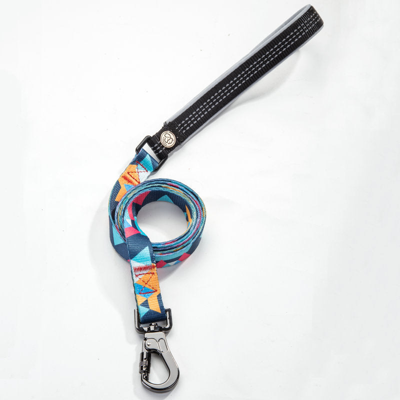 KFX-0475069 Durable Polyester Dog Leash with Zinc Alloy Fittings - Multiple Widths Available