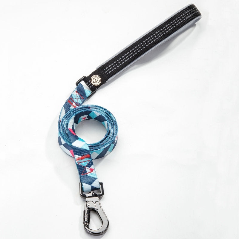 KFX-0475069 Durable Polyester Dog Leash with Zinc Alloy Fittings - Multiple Widths Available