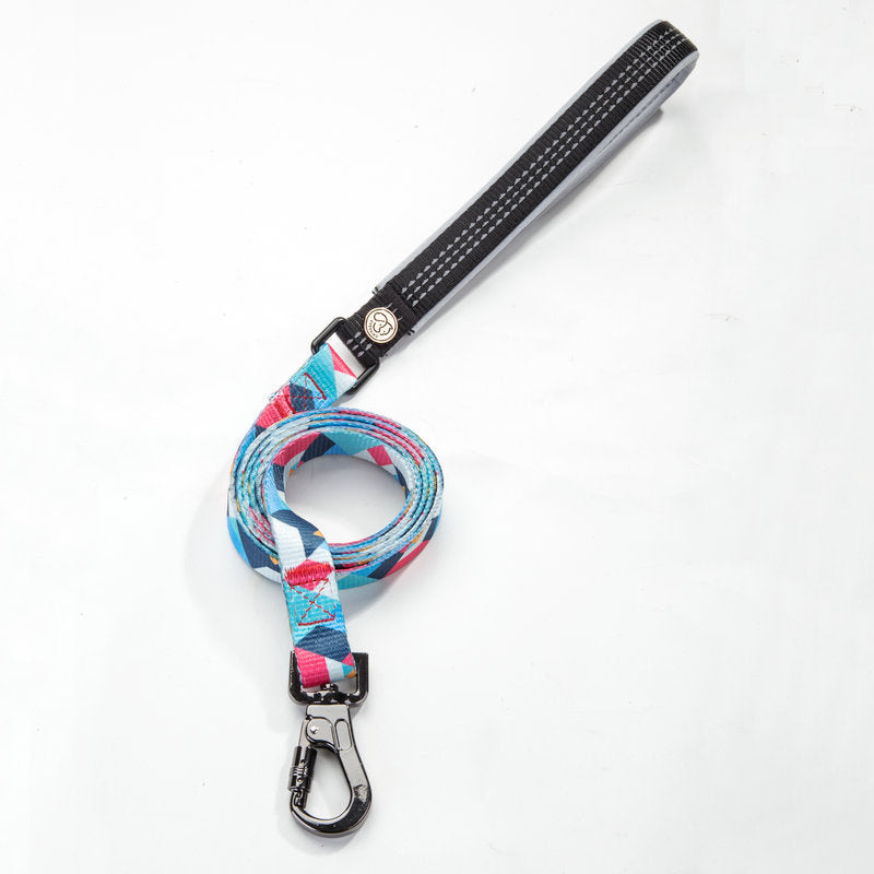 KFX-0475069 Durable Polyester Dog Leash with Zinc Alloy Fittings - Multiple Widths Available