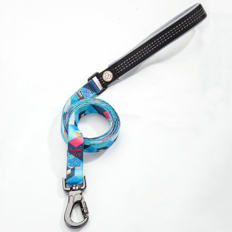 KFX-0475069 Durable Polyester Dog Leash with Zinc Alloy Fittings - Multiple Widths Available