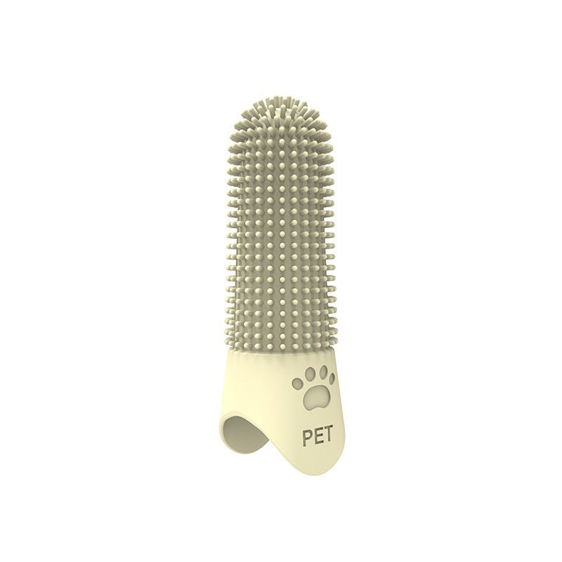 KFX-0478525 360-Degree Pet Finger Toothbrush for Small, Medium, and Large Dogs – Promote Oral Health and Freshen Breath