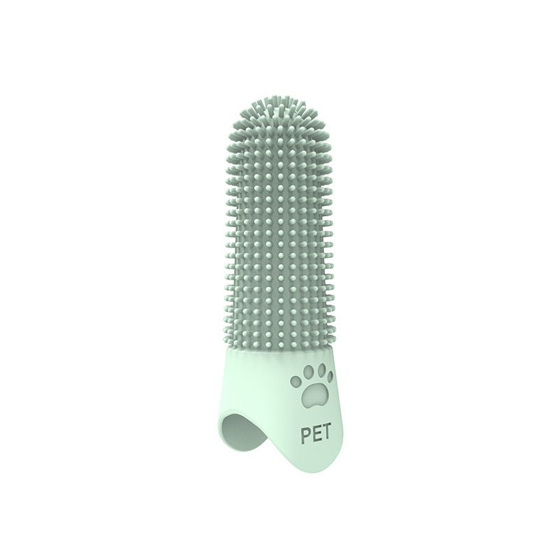 KFX-0478525 360-Degree Pet Finger Toothbrush for Small, Medium, and Large Dogs – Promote Oral Health and Freshen Breath