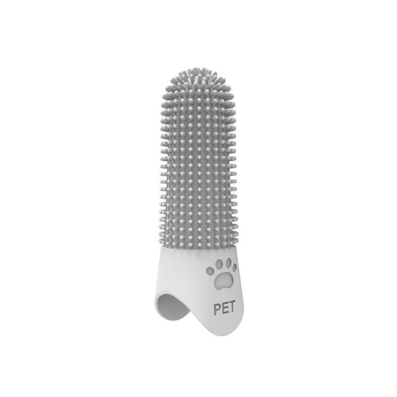 KFX-0478525 360-Degree Pet Finger Toothbrush for Small, Medium, and Large Dogs – Promote Oral Health and Freshen Breath