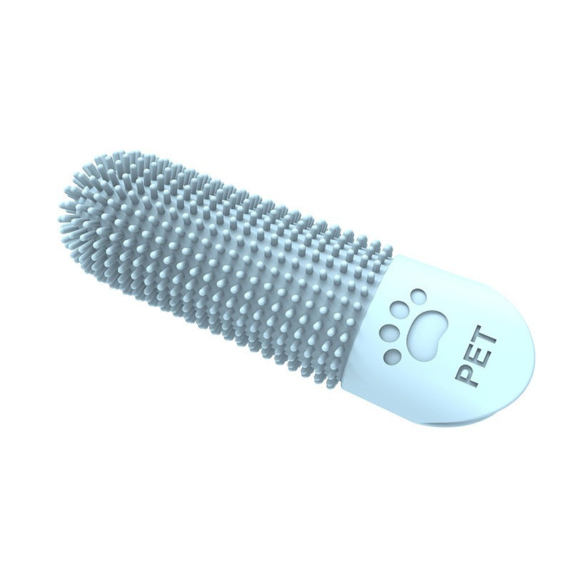 KFX-0478525 360-Degree Pet Finger Toothbrush for Small, Medium, and Large Dogs – Promote Oral Health and Freshen Breath