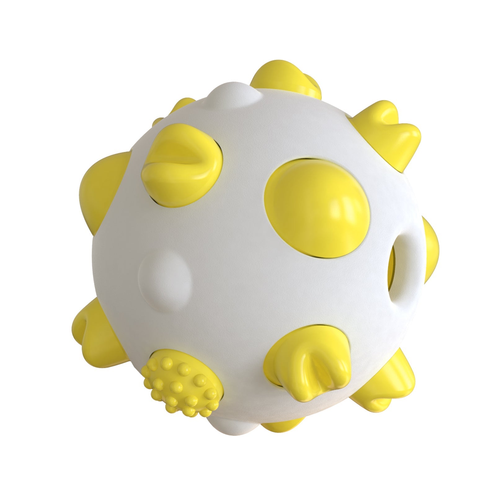 KFX-0482493 Interactive Dog Teething Chew Ball for Dental Cleaning and Stress Relief