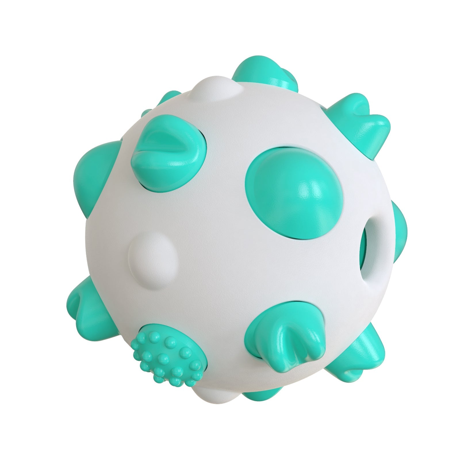 KFX-0482493 Interactive Dog Teething Chew Ball for Dental Cleaning and Stress Relief