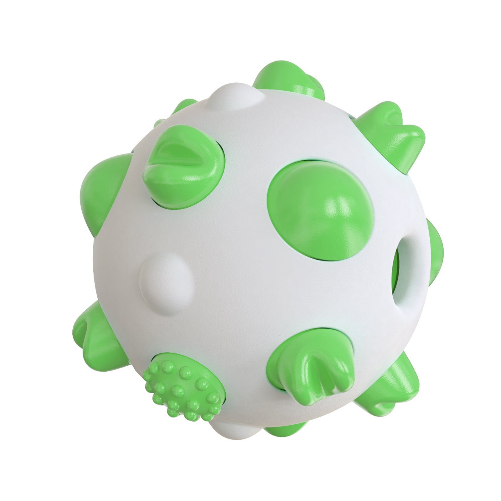 KFX-0482493 Interactive Dog Teething Chew Ball for Dental Cleaning and Stress Relief