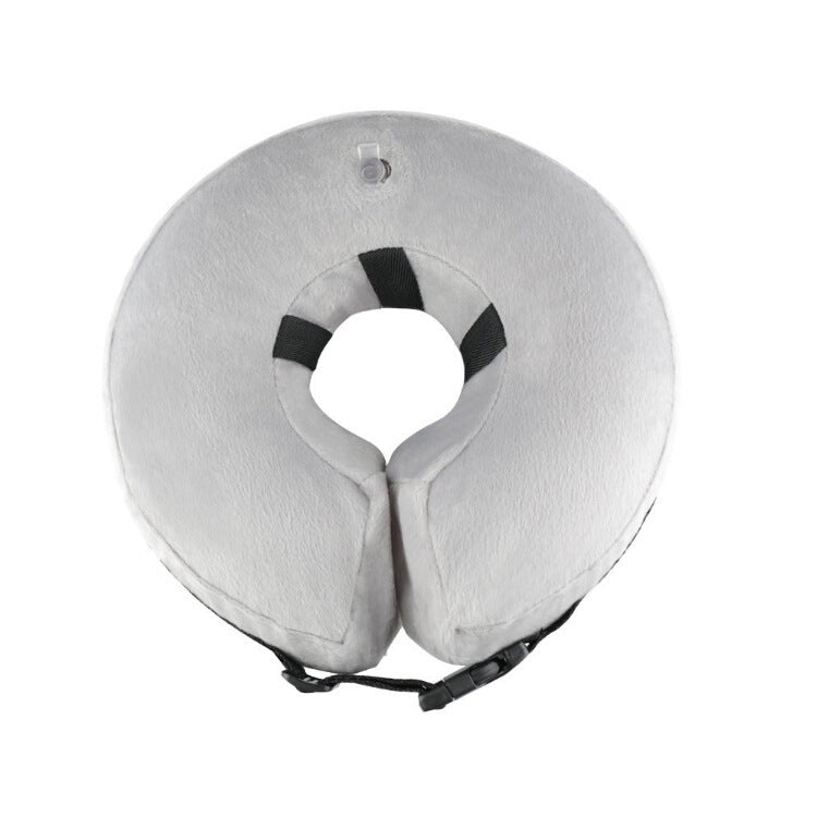 KFX-0483005 Inflatable Cotton Pet Collar - Adjustable Neck Sizes for Comfort and Support