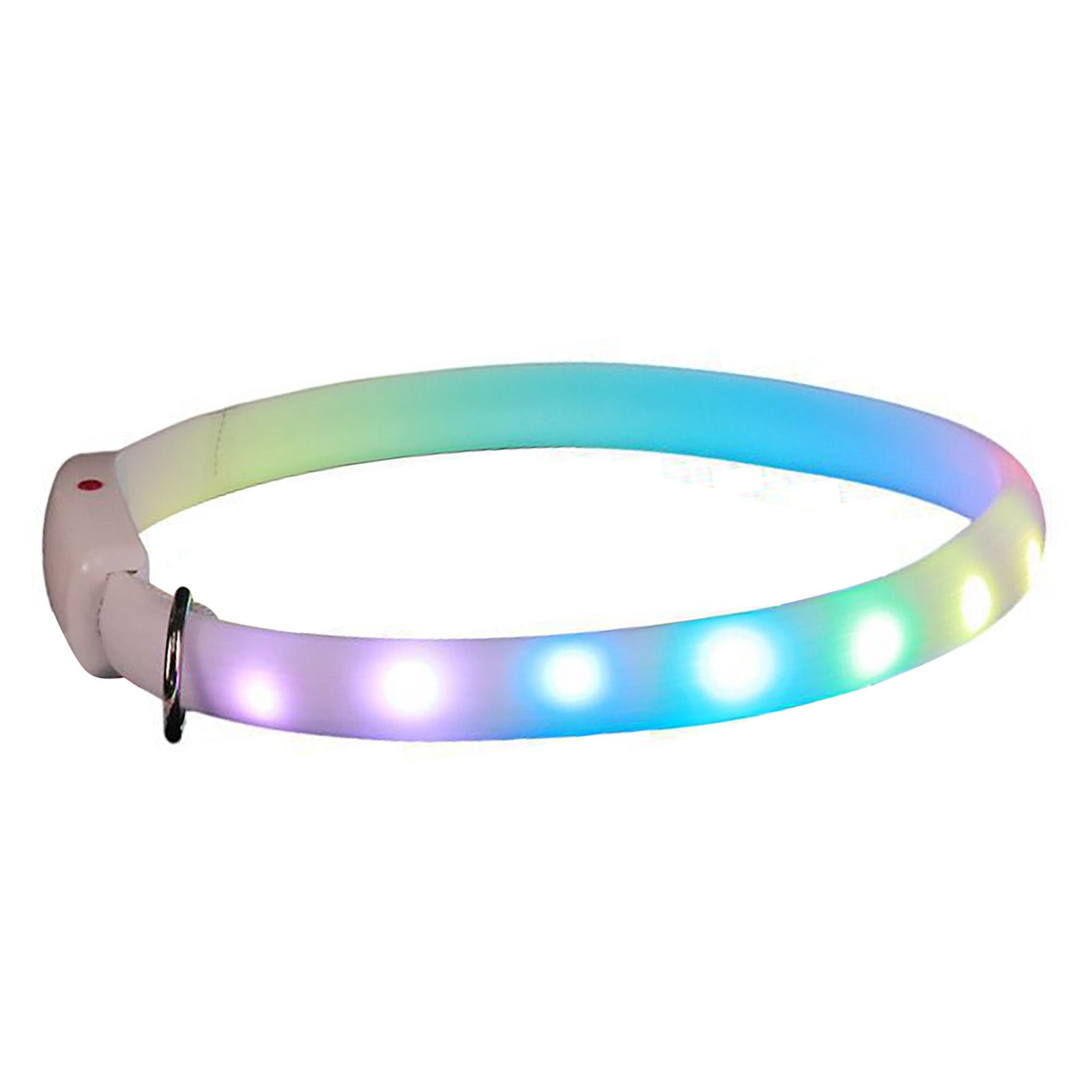 KFX-0483645 LED Pet Collar with Adjustable Fit and USB Charging for Nighttime Safety