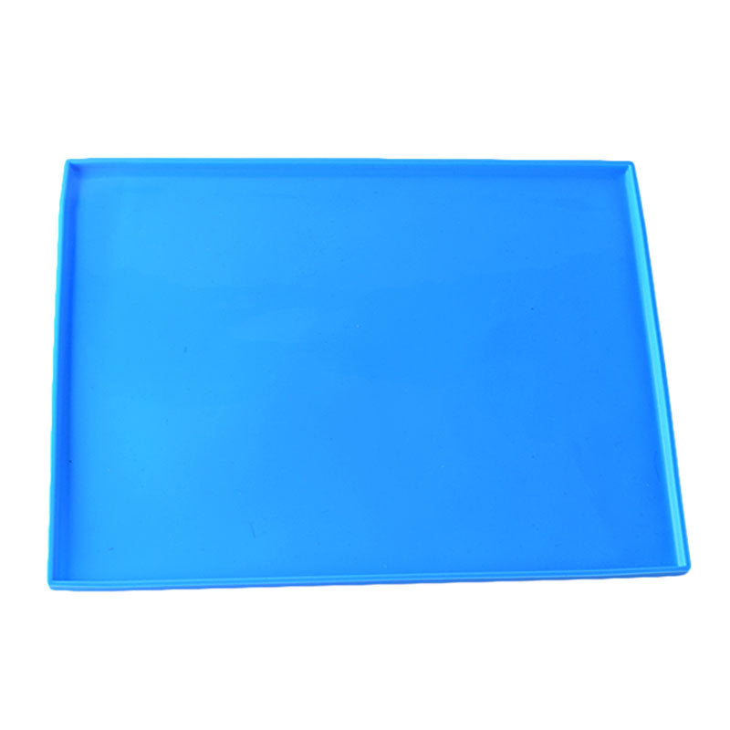 KFX-0484797 Silicone Pet Placemat - Waterproof, Non-Slip Design with Raised Edges for Easy Cleanup
