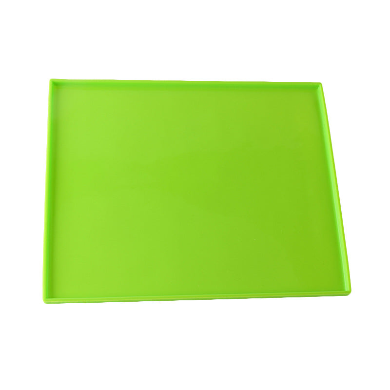 KFX-0484797 Silicone Pet Placemat - Waterproof, Non-Slip Design with Raised Edges for Easy Cleanup