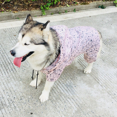 KFX-0485181 Waterproof Polyester Dog Raincoat for All Breeds – Casual Design