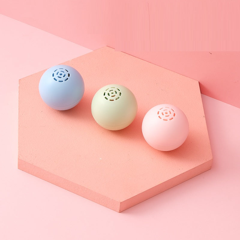 KFX-0488381 Self-Hi Music Ball Toy for Cats - Interactive Sound and Bites in Blue, Pink, and Green