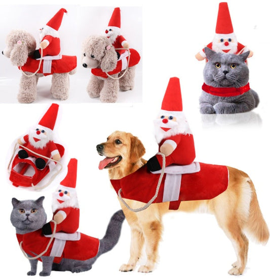 KFX-0490941 Reversible Winter Coat for Dogs and Cats - Soft Cotton Pet Apparel for Holiday Seasons