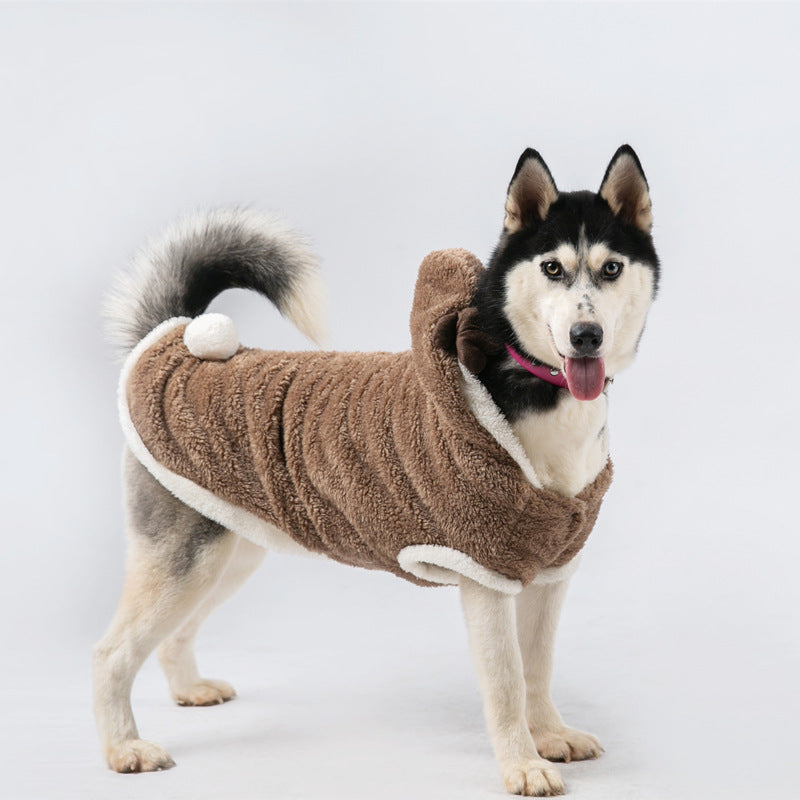 KFX-0491197 Cotton Dog Jacket for Large and Medium Breeds in Blue, Red, and Patterns