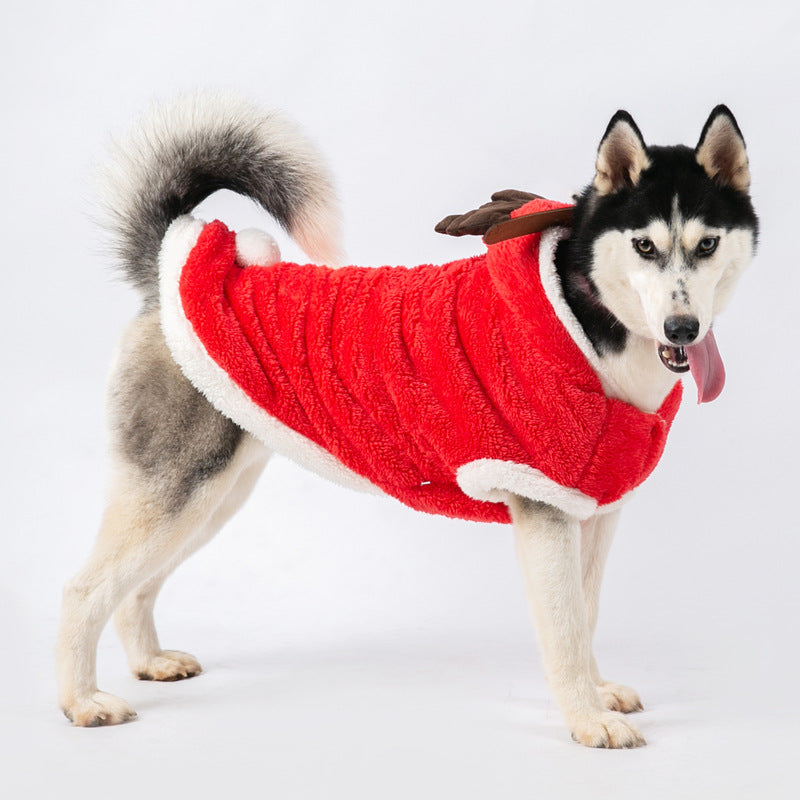 KFX-0491197 Cotton Dog Jacket for Large and Medium Breeds in Blue, Red, and Patterns