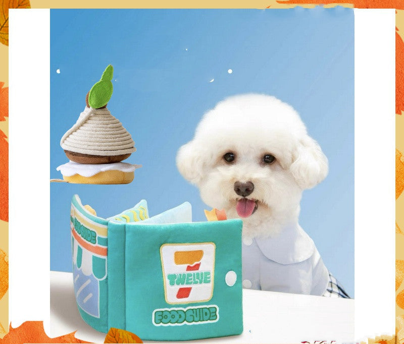 KFX-0491581 Interactive Sniffing Puzzle Book for Dogs - Green Pet Toy