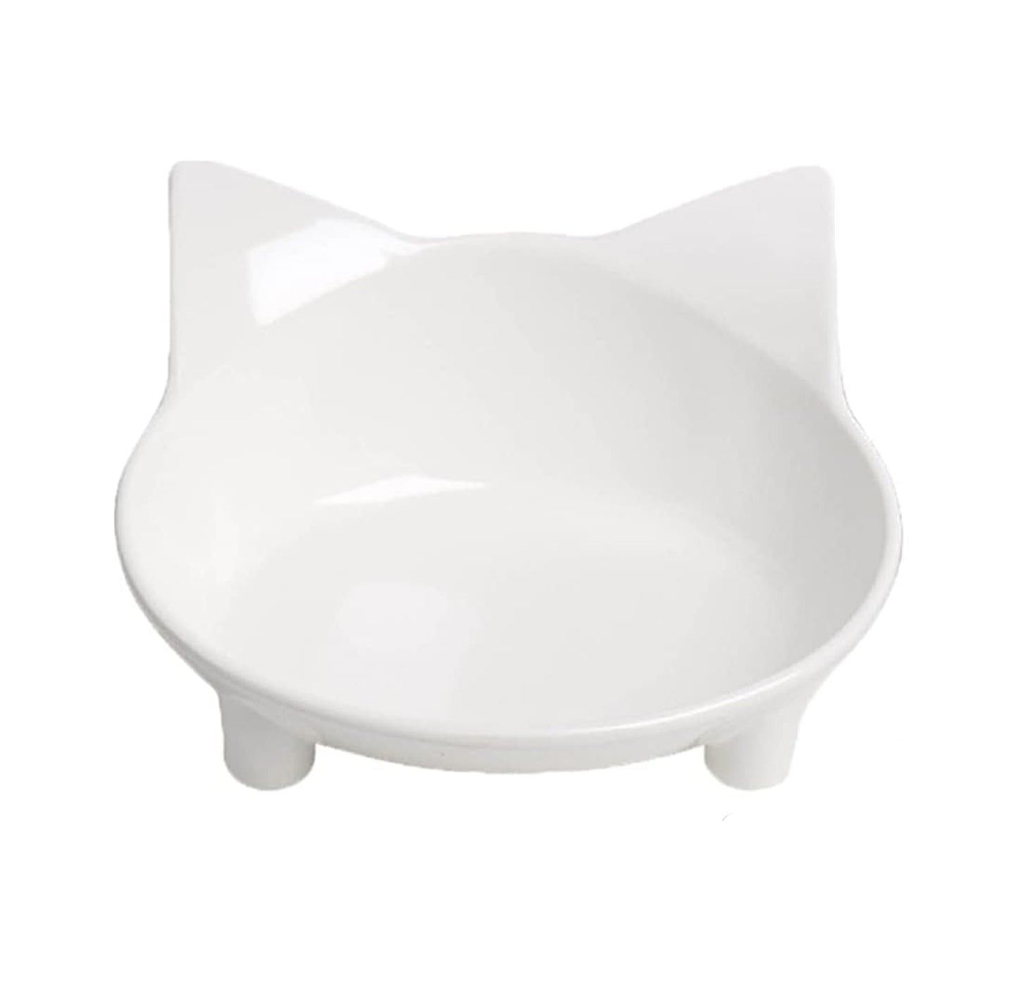 KFX-0494013 Non-Slip Shallow Cat and Dog Bowls - Food & Water Bowl for Small Pets with Anti-Skid Base