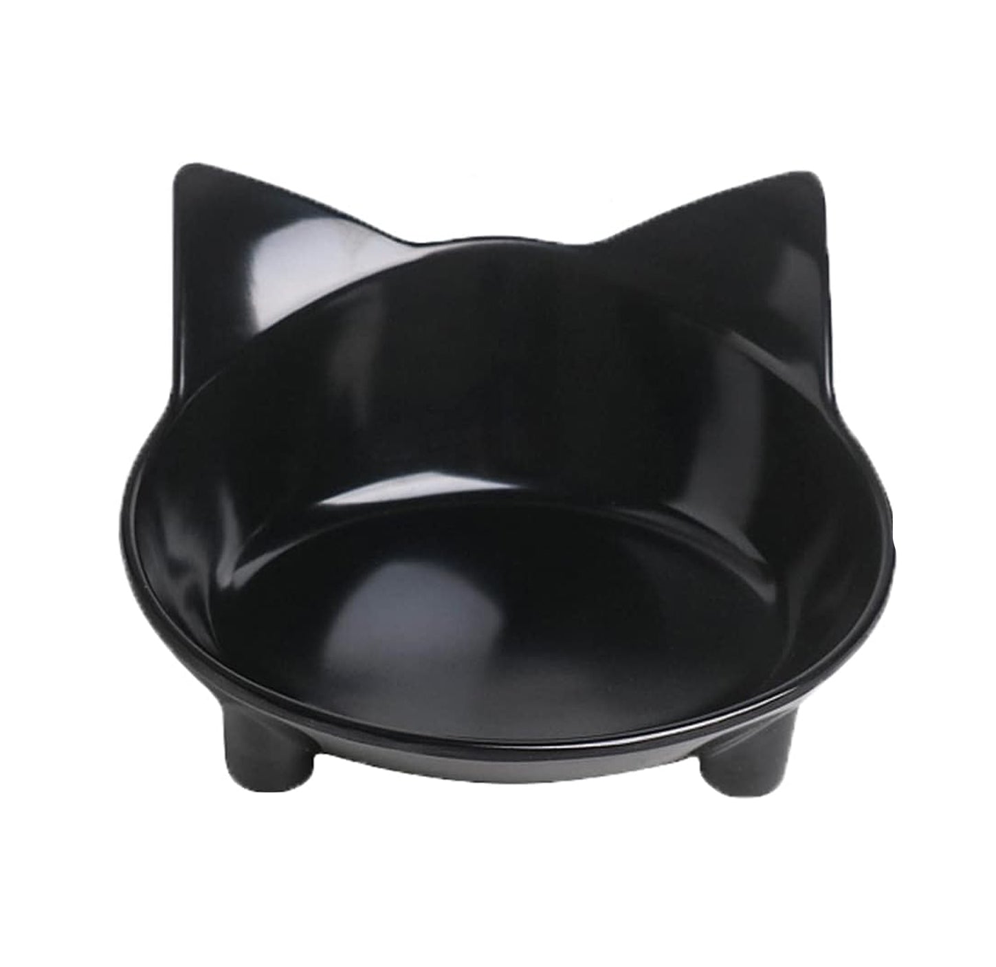 KFX-0494013 Non-Slip Shallow Cat and Dog Bowls - Food & Water Bowl for Small Pets with Anti-Skid Base