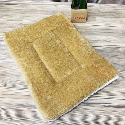 KFX-0496573 Pet Mattress for Cats and Dogs - Soft Velvet Sleeping Pad in Various Sizes and Patterns