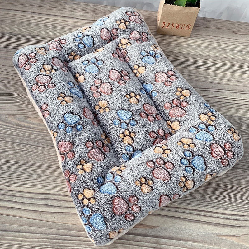 KFX-0496573 Pet Mattress for Cats and Dogs - Soft Velvet Sleeping Pad in Various Sizes and Patterns