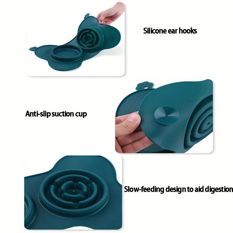 KFX-0498493 Anti-Slip Silicone Pet Feeding Lick Mat for Cat and Dog Anxiety Relief Training