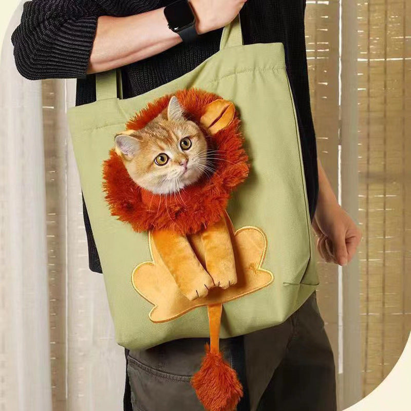 KFX-0498749 Portable Canvas Cat and Dog Diaper Shoulder Bag - Various Patterns Available