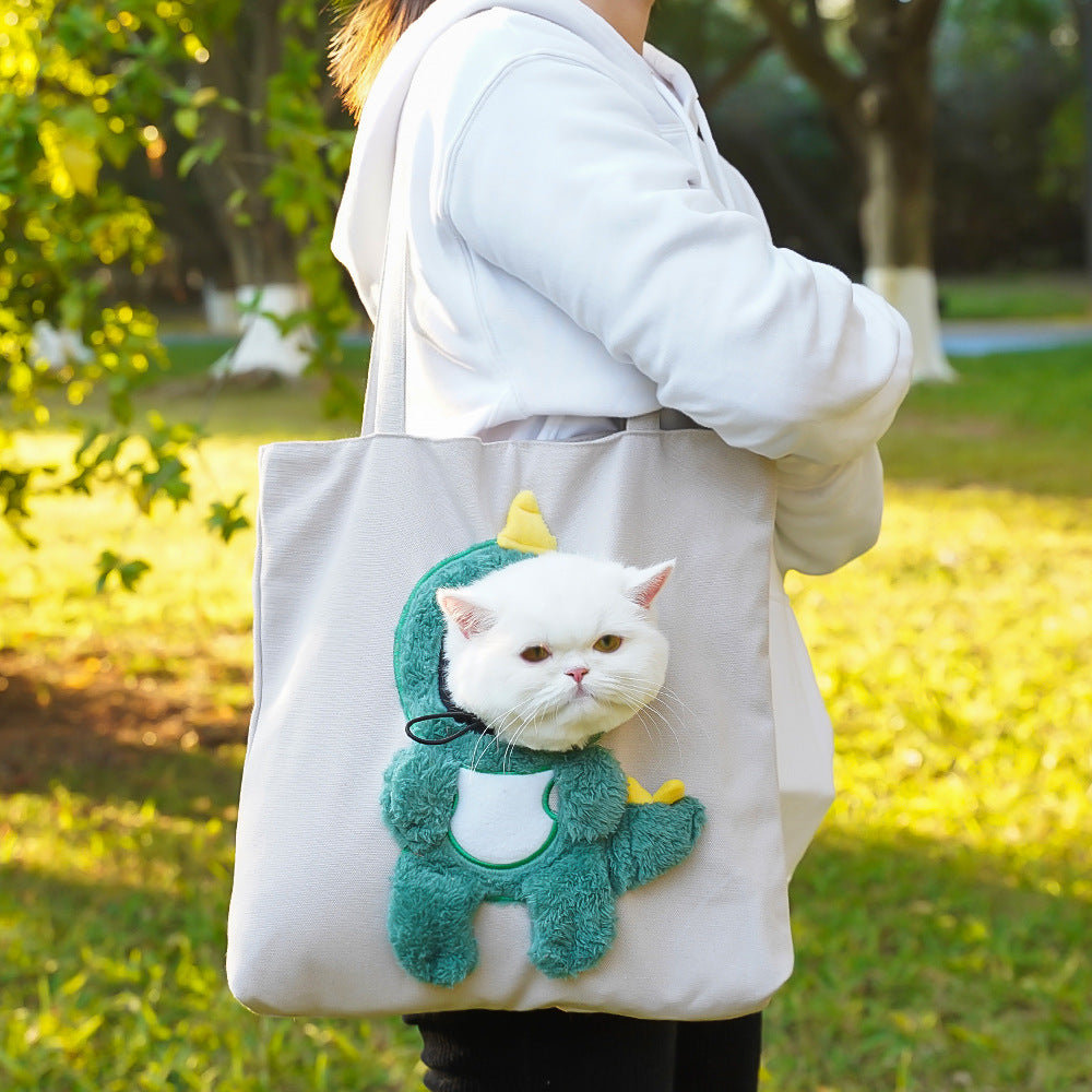 KFX-0498749 Portable Canvas Cat and Dog Diaper Shoulder Bag - Various Patterns Available