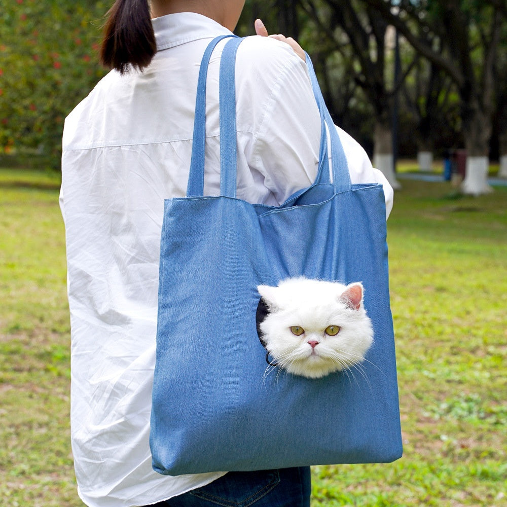 KFX-0498749 Portable Canvas Cat and Dog Diaper Shoulder Bag - Various Patterns Available