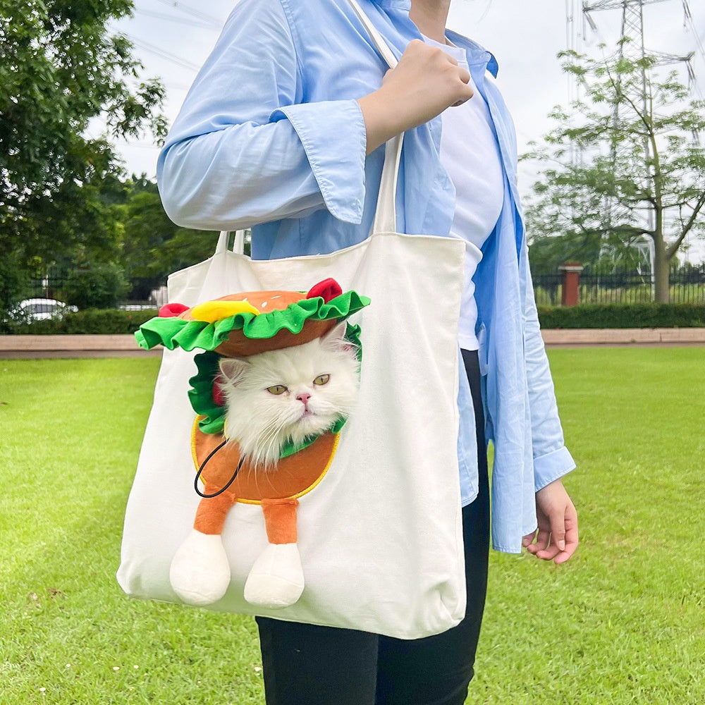 KFX-0498749 Portable Canvas Cat and Dog Diaper Shoulder Bag - Various Patterns Available