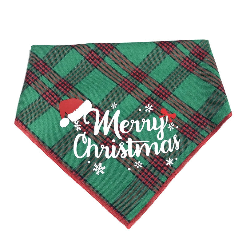 KFX-0499901 Pet Christmas Hat and Bow Tie Set - Winter Holiday Outfit for Dogs and Cats