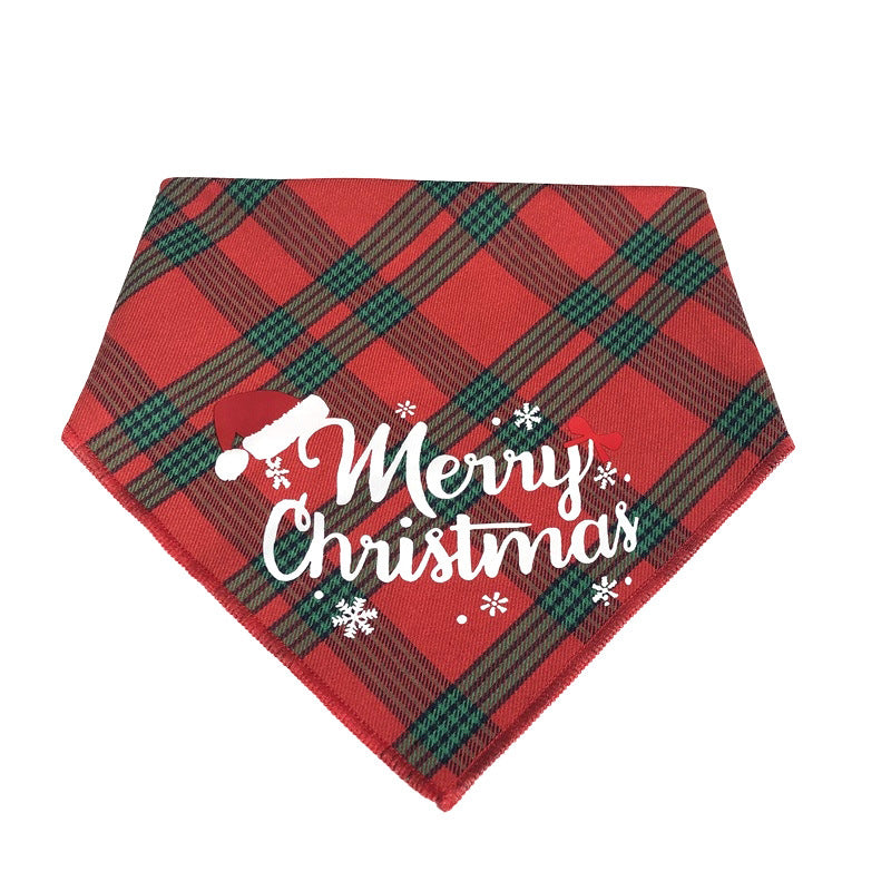 KFX-0499901 Pet Christmas Hat and Bow Tie Set - Winter Holiday Outfit for Dogs and Cats