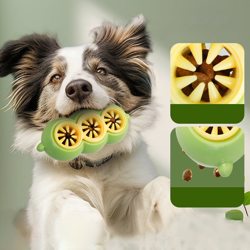 KFX-0500925 Interactive Puzzle Toy for Dogs and Pets - Food Dispensing Tooth Cleaning Device, Bite Resistant