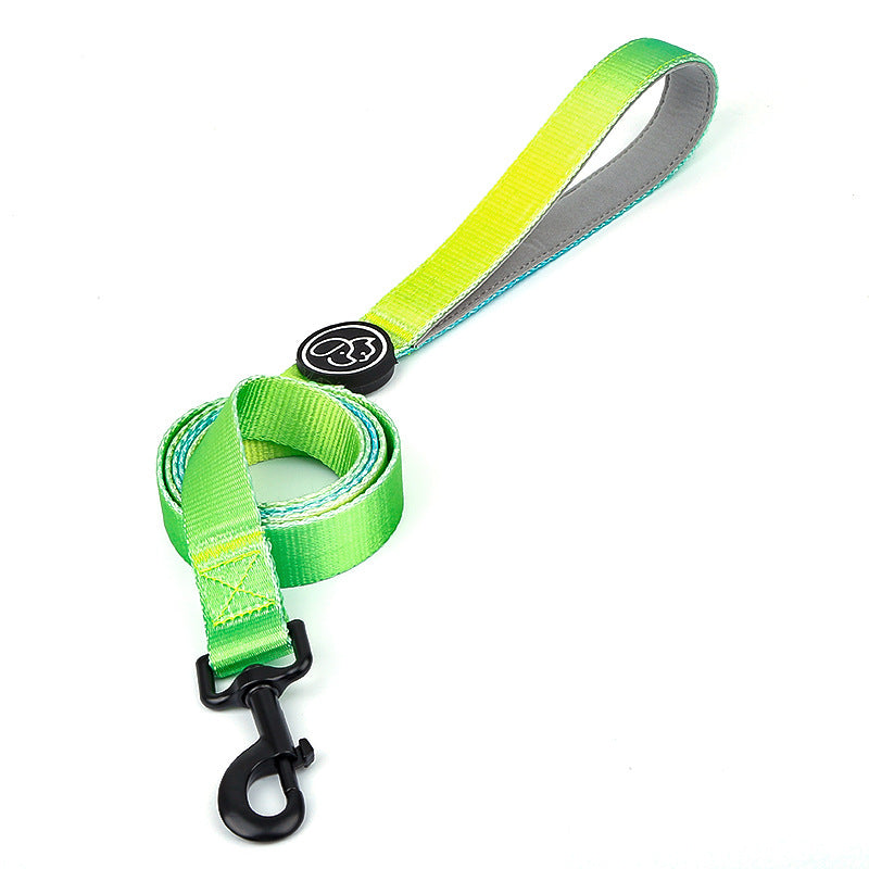 KFX-0501565 I Shaped Chest Strap Dog Collar and Leash Set in Various Colors