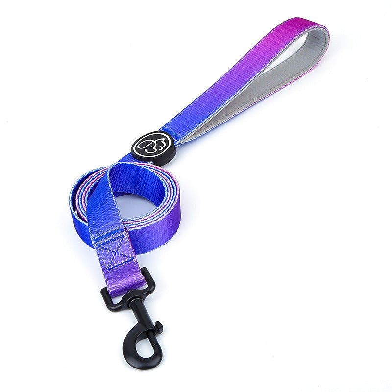 KFX-0501565 I Shaped Chest Strap Dog Collar and Leash Set in Various Colors