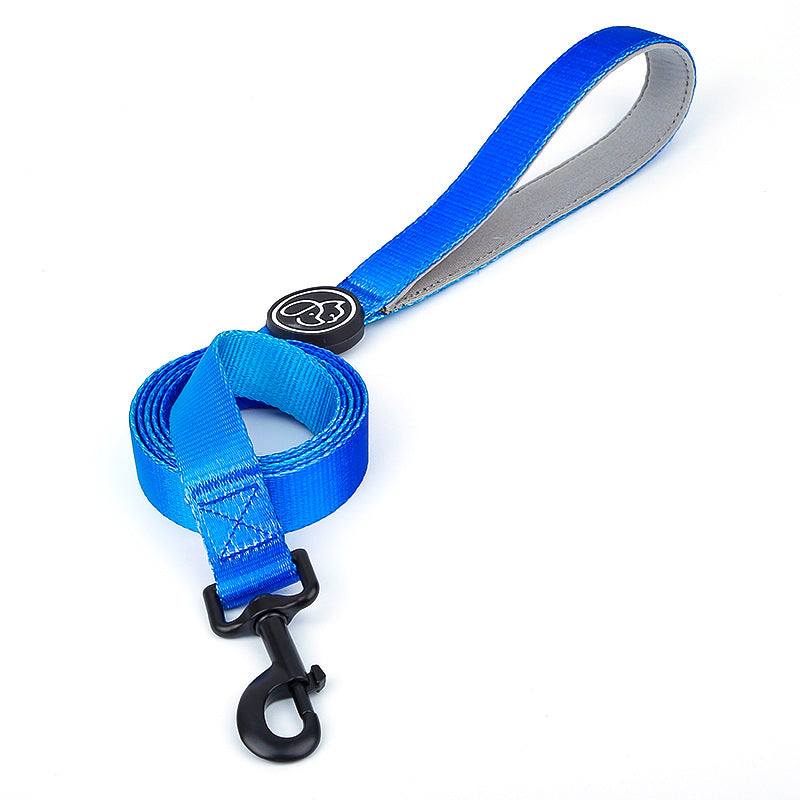KFX-0501565 I Shaped Chest Strap Dog Collar and Leash Set in Various Colors