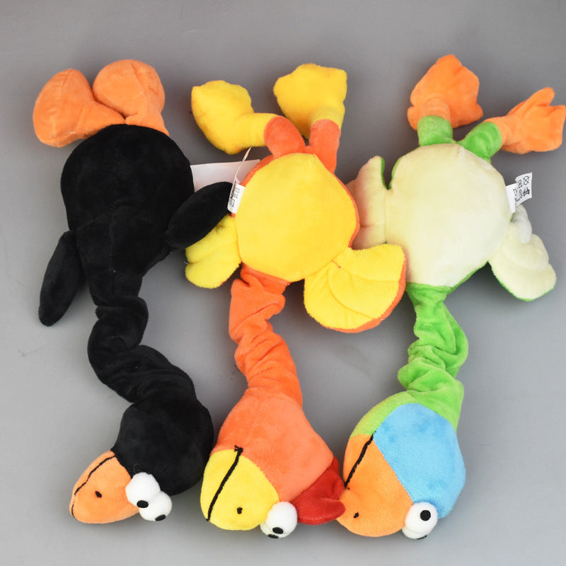 KFX-0501949 Bite-Resistant Plush Dog Toy with Sound – Ideal for Molar Health and Playtime 30x15cm