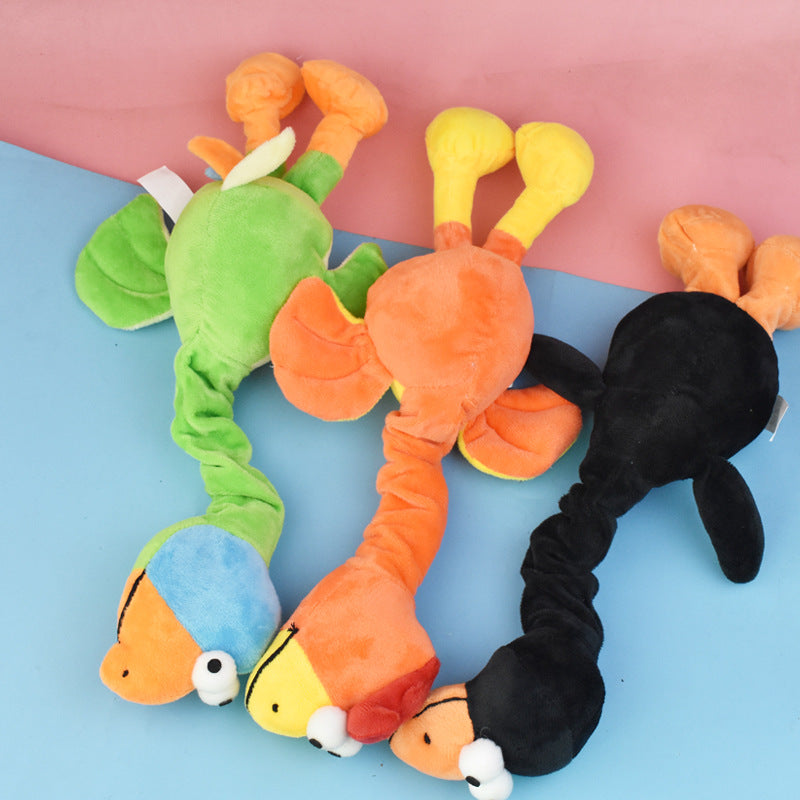 KFX-0501949 Bite-Resistant Plush Dog Toy with Sound – Ideal for Molar Health and Playtime 30x15cm